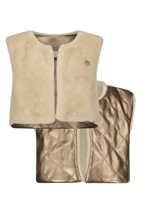 ♥ EMOBLA ♥ reversible gilet *Pearled Ivory*