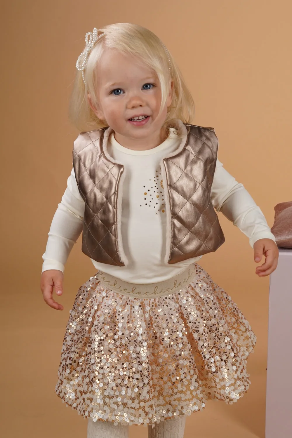 ♥ EMOBLA ♥ reversible gilet *Pearled Ivory*