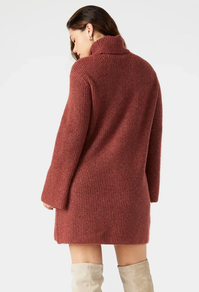 Abbie Sweater Dress-Baked Apple