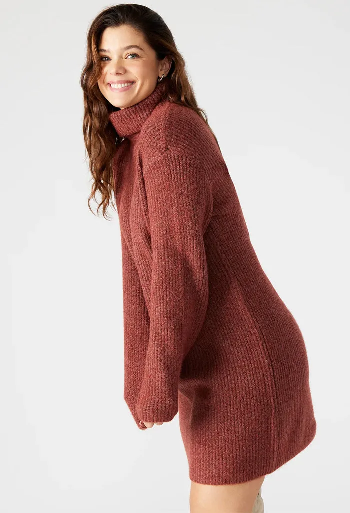 Abbie Sweater Dress-Baked Apple