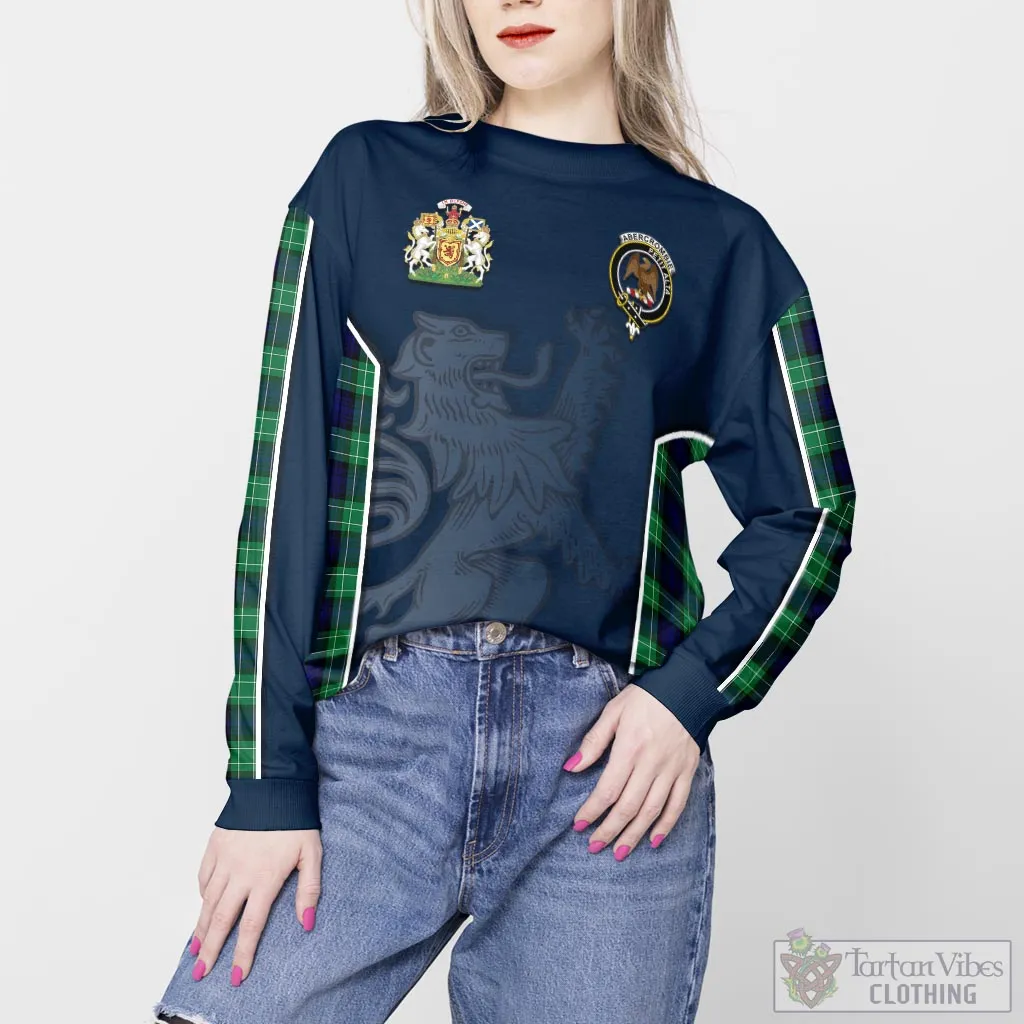 Abercrombie Tartan Sweater with Family Crest and Lion Rampant Vibes Sport Style