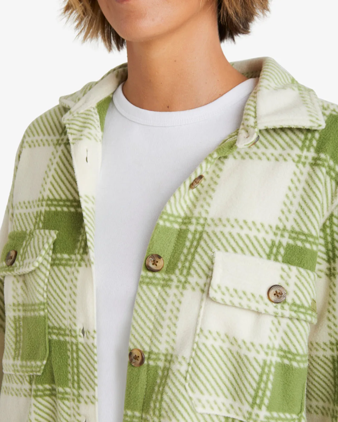 A/Div Forge Fleece Flannel Shacket - Green Eyes