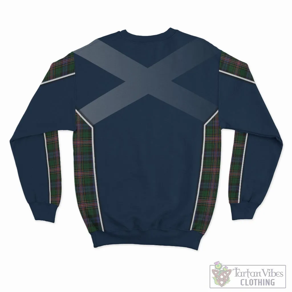 Allison Tartan Sweater with Family Crest and Lion Rampant Vibes Sport Style