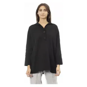 Alpha Studio Black Polypropylene Women Sweater