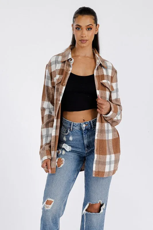 Ashton Oversized Flannel Shacket