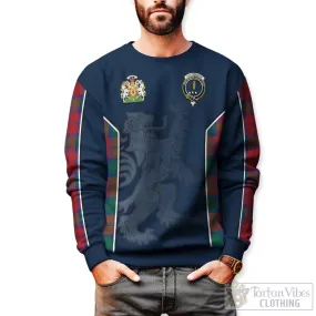 Auchinleck (Affleck) Tartan Sweater with Family Crest and Lion Rampant Vibes Sport Style