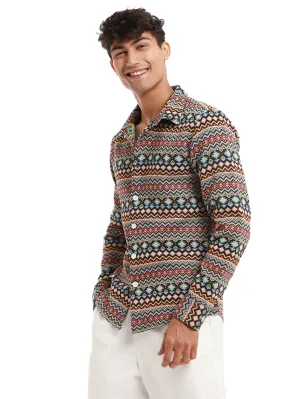 Aztec Jacquard Shacket