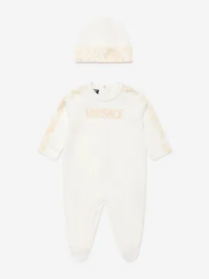 Baby Barocco Bodysuit Gift Set in White