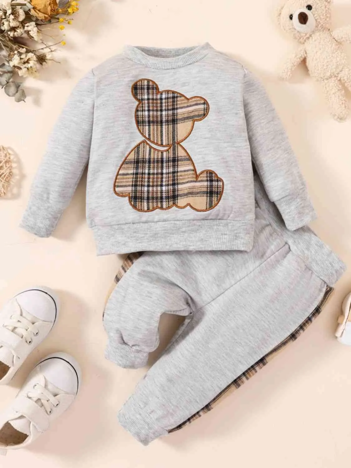 Baby Bear Graphic Sweater and Jogger Set