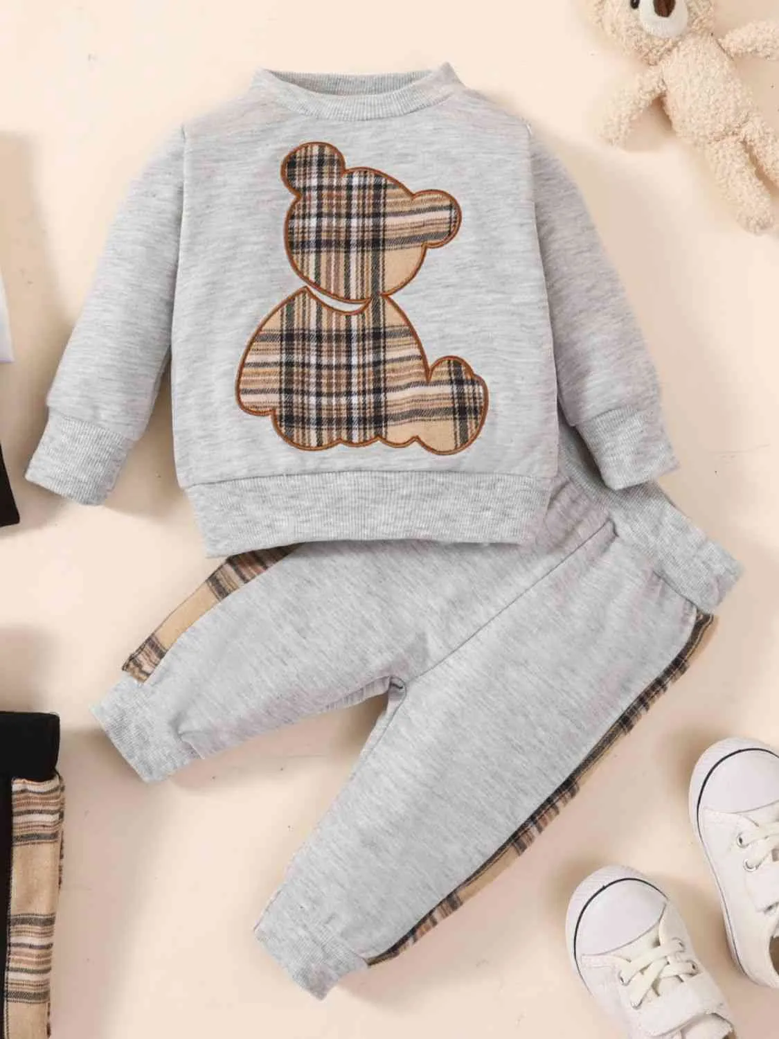 Baby Bear Graphic Sweater and Jogger Set