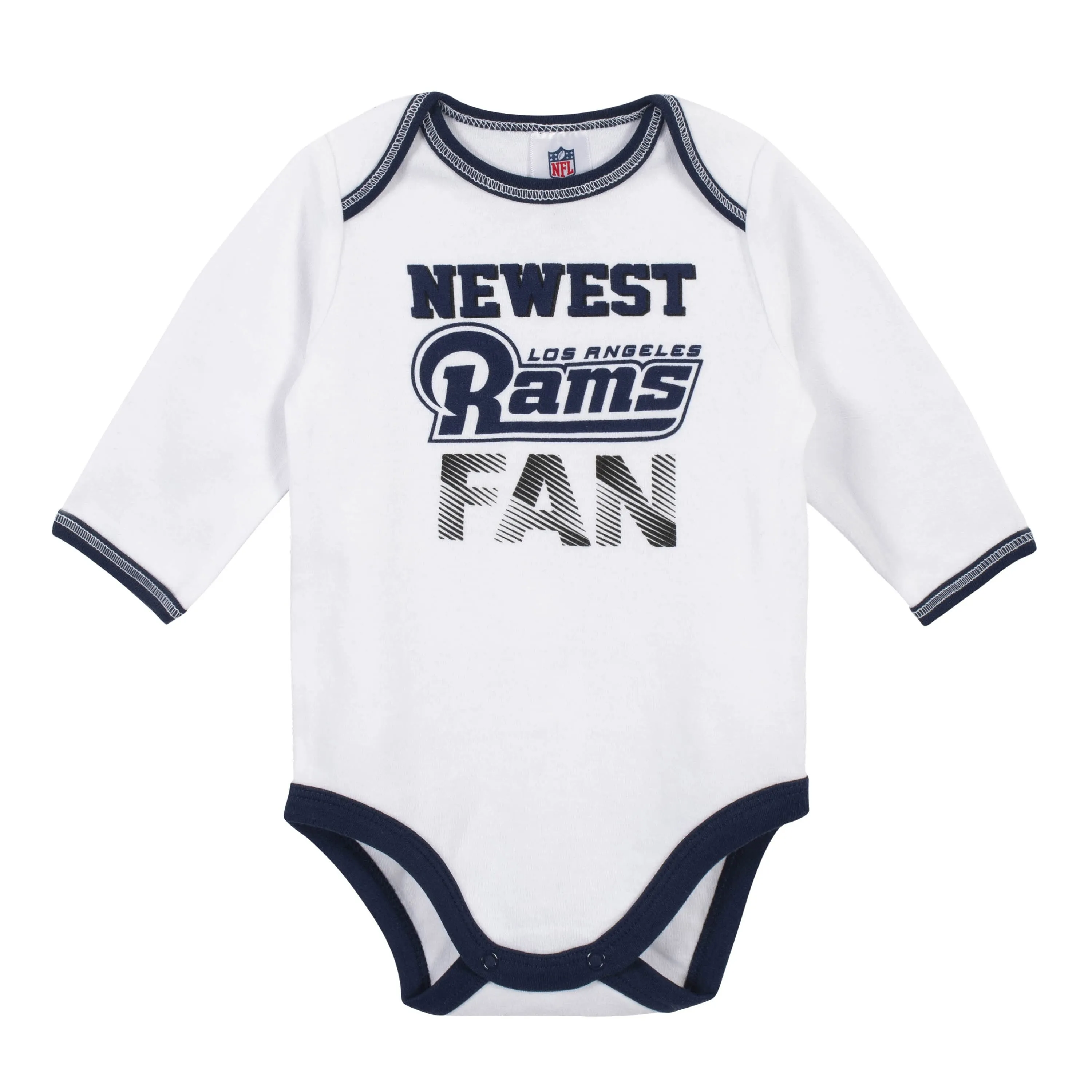 Baby Boys Los Angeles Rams 3-Piece Bodysuit, Pant and Cap Set