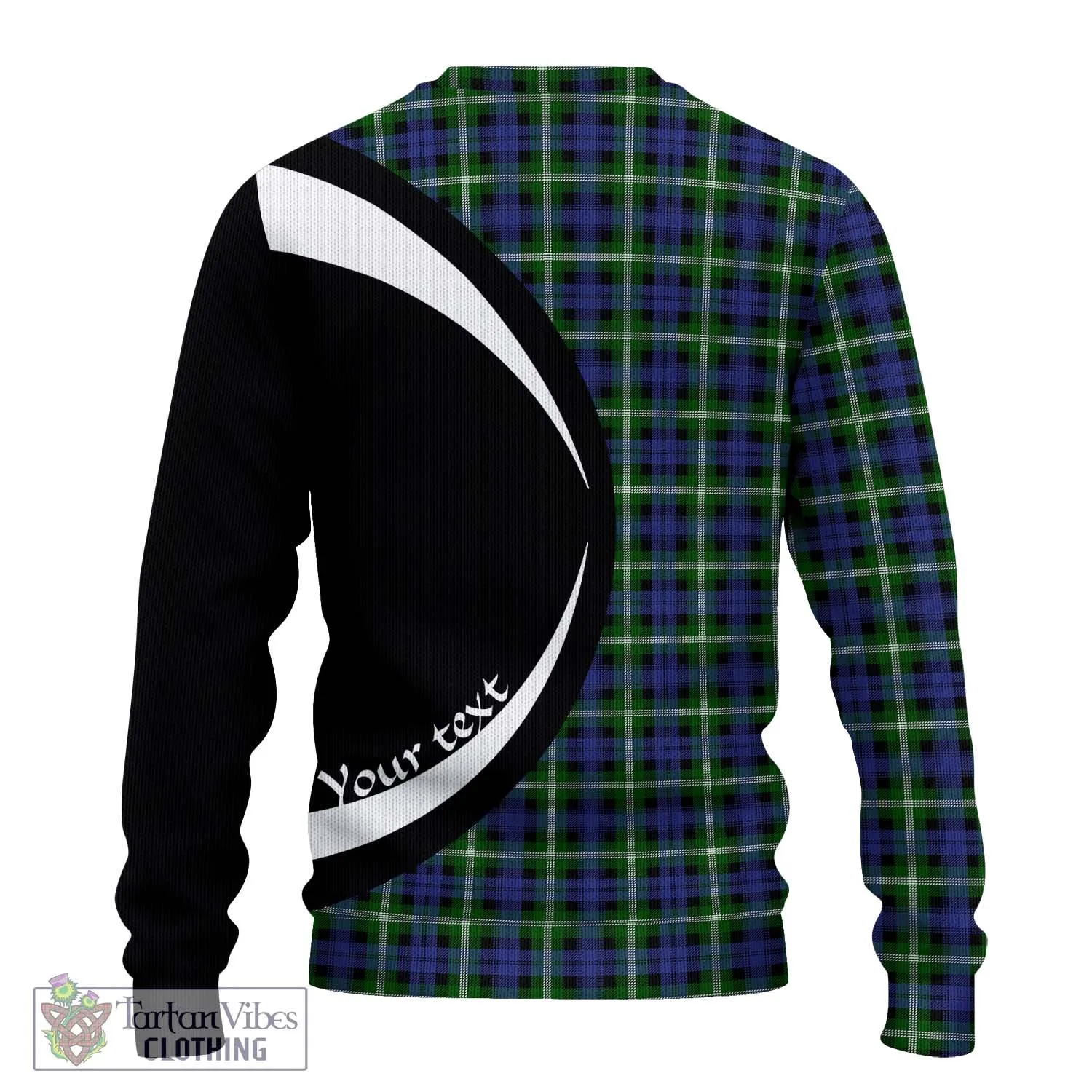 Baillie (Bailey) Tartan Ugly Sweater with Family Crest Circle Style