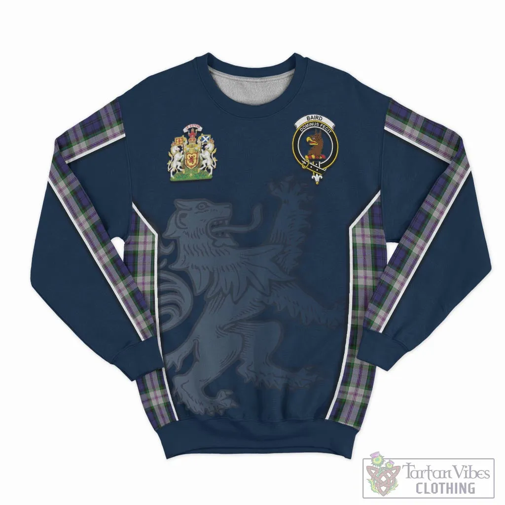 Baird Dress Tartan Sweater with Family Crest and Lion Rampant Vibes Sport Style