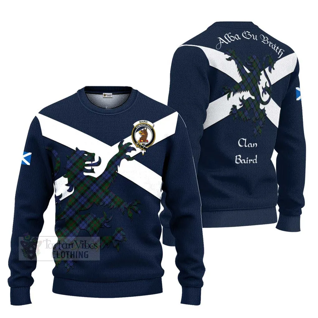 Baird Tartan Lion Rampant Ugly Sweater Proudly Display Your Heritage with Alba Gu Brath and Clan Name