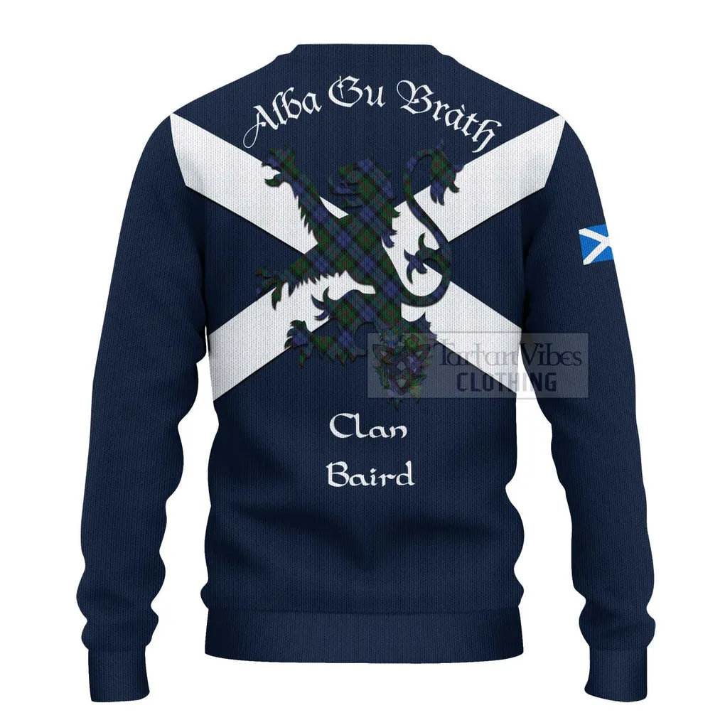 Baird Tartan Lion Rampant Ugly Sweater Proudly Display Your Heritage with Alba Gu Brath and Clan Name