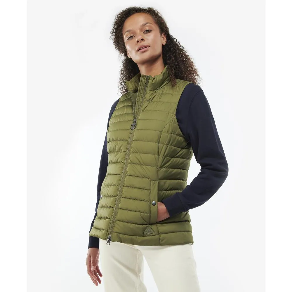 Barbour Morwick Ladies Quilted Gilet - Dark Moss