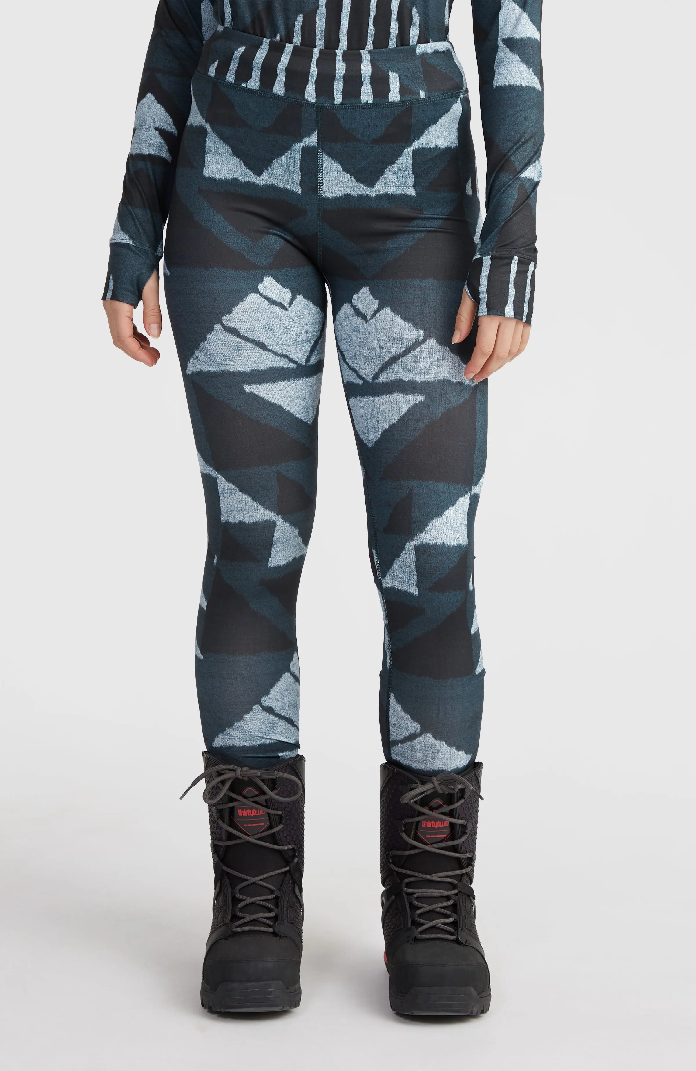 Baselayer Bottoms | Blue Triangle Ikat