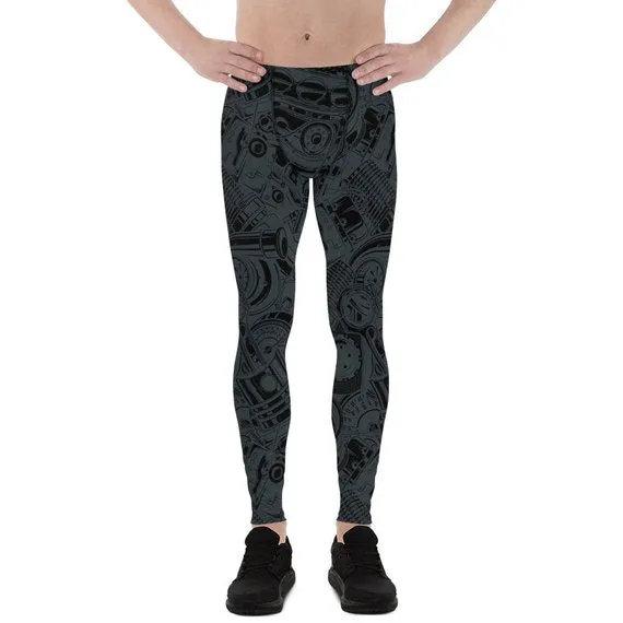 Black Auto Parts Men's Leggings