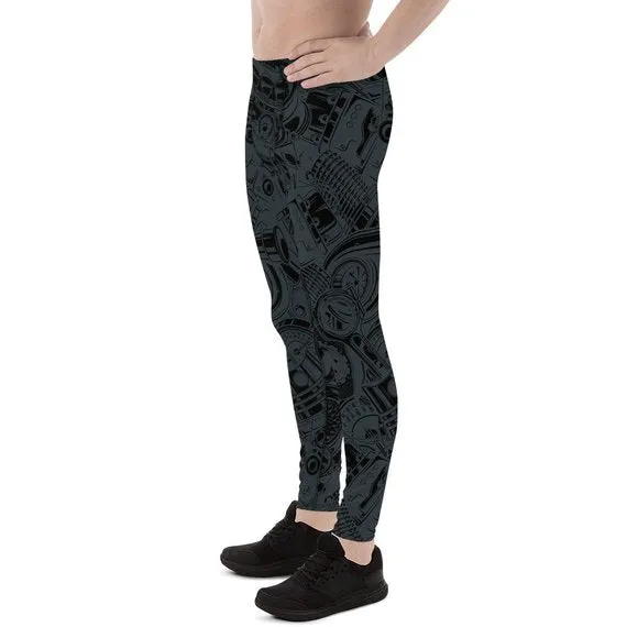 Black Auto Parts Men's Leggings