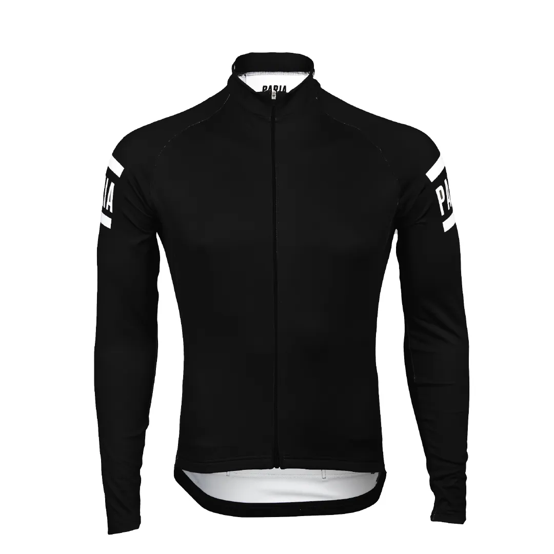 Black Hoban Long Sleeve Winter Jersey