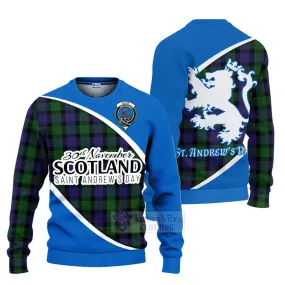 Blair Family Crest Tartan Ugly Sweater Celebrate Saint Andrew's Day in Style