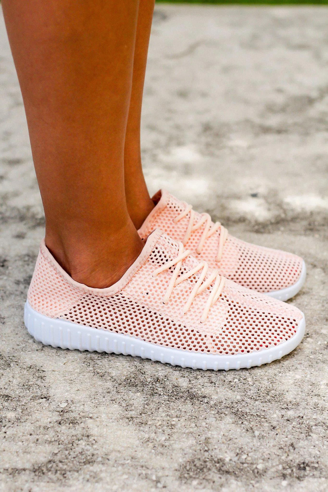 Blush Mesh Sneakers