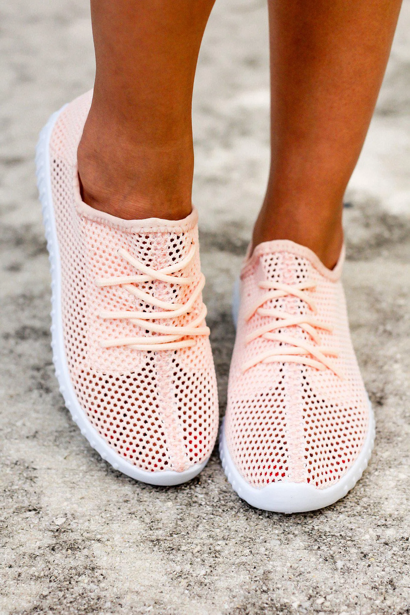 Blush Mesh Sneakers