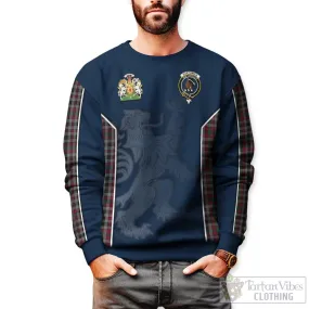 Borthwick Tartan Sweater with Family Crest and Lion Rampant Vibes Sport Style