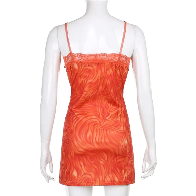 Burnt Orange Mini Dress