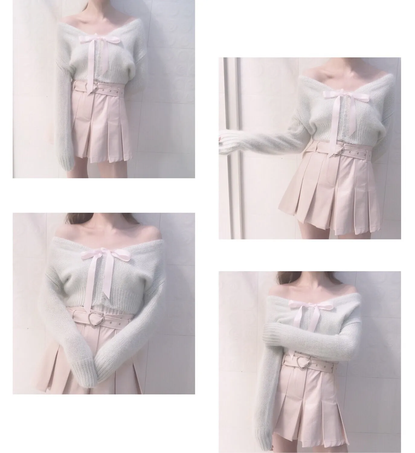 [By Peilieeshop] The Dancing Swan Soft Cardigan