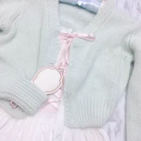 [By Peilieeshop] The Dancing Swan Soft Cardigan