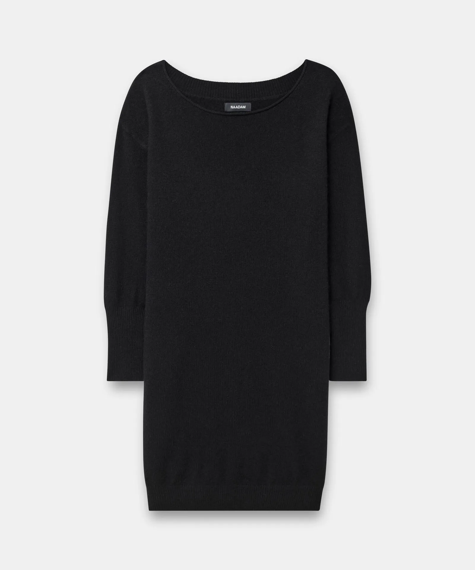 Cashmere Boatneck Mini Sweater Dress