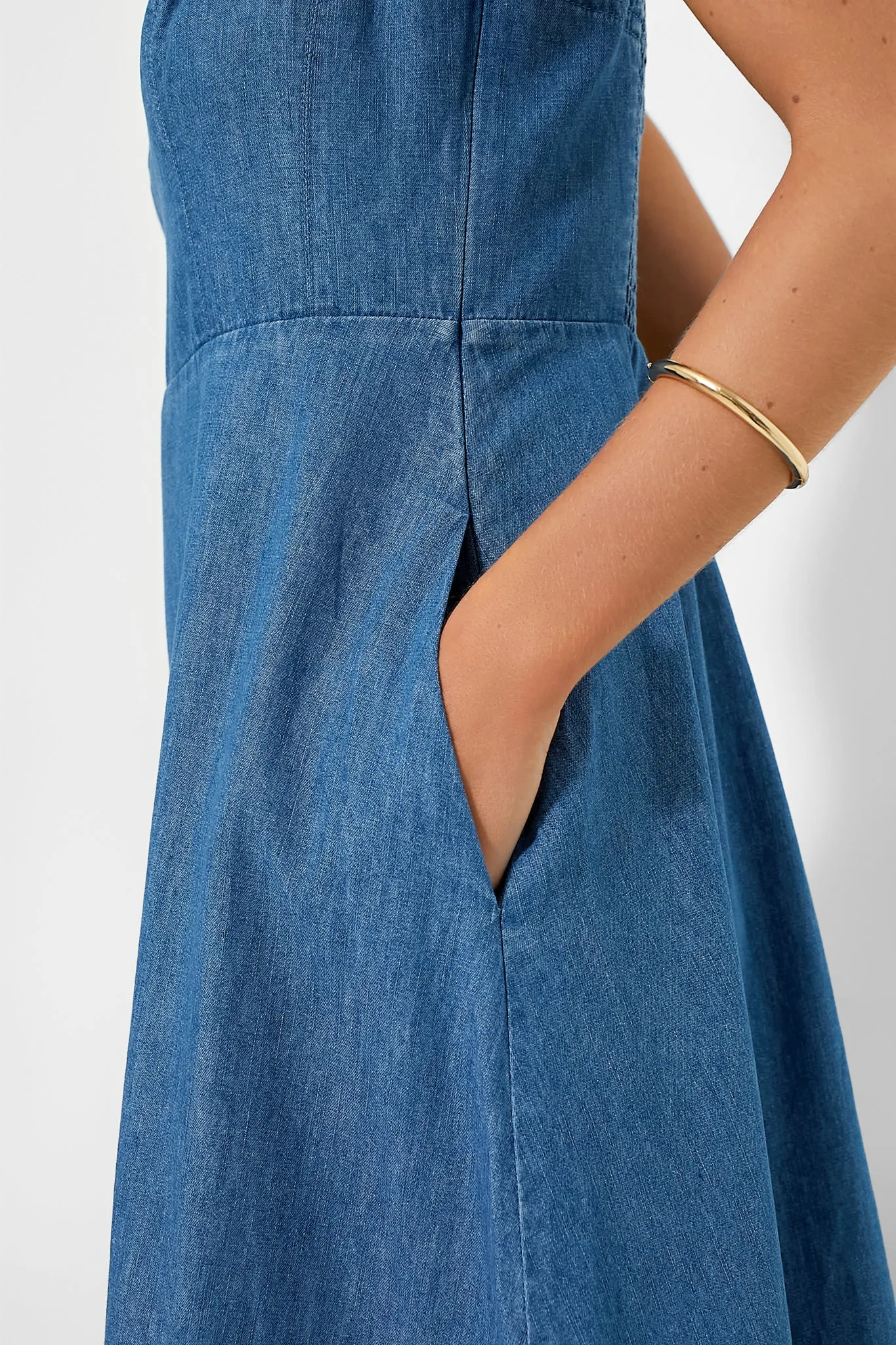 Chambray Rhea Maxi Dress