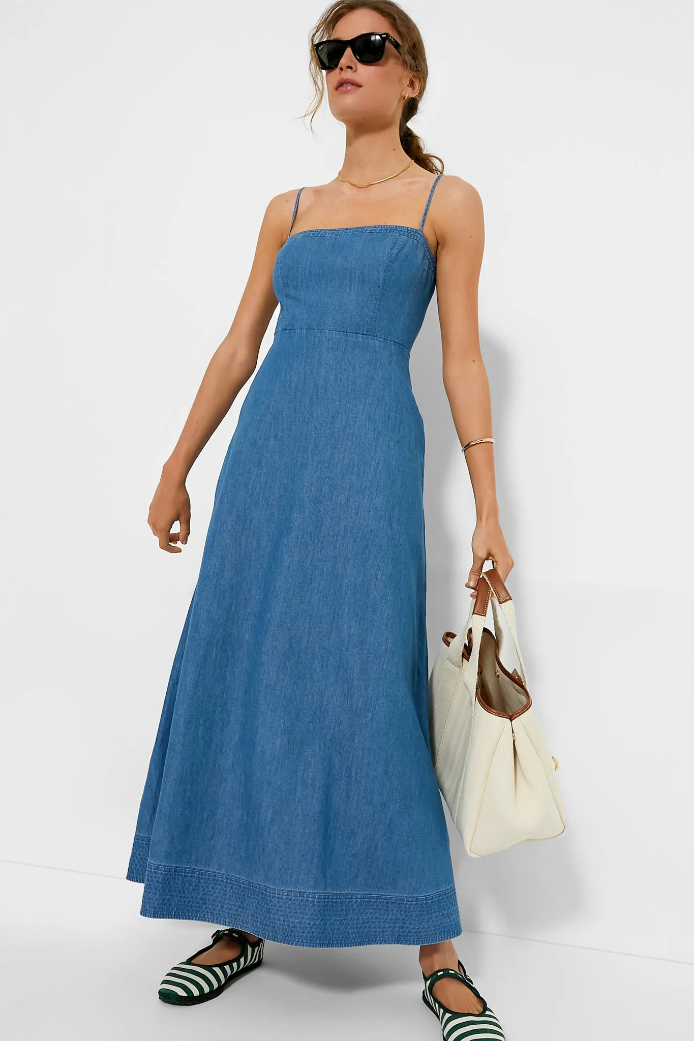 Chambray Rhea Maxi Dress