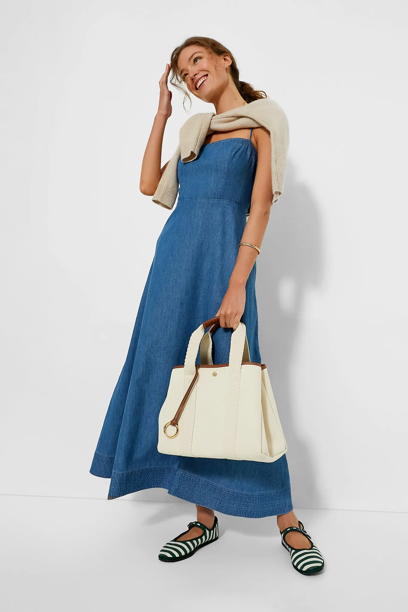 Chambray Rhea Maxi Dress