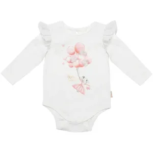 Claris Balloons Long Sleeve Bodysuit- Size 0-3 Months