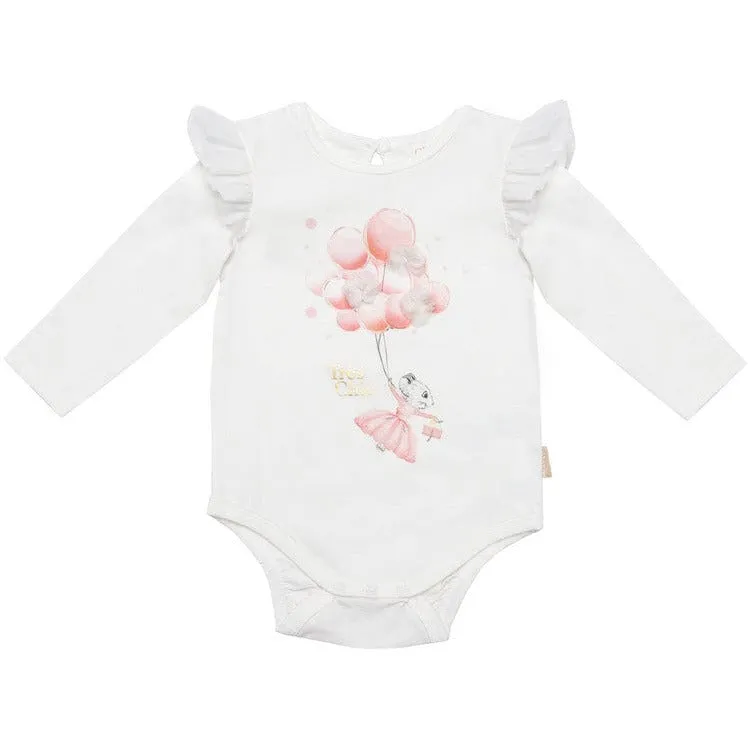 Claris Balloons Long Sleeve Bodysuit- Size 0-3 Months