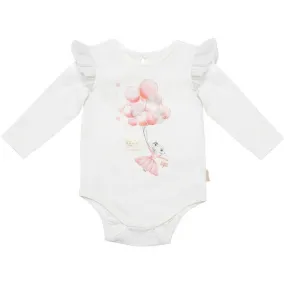 Claris Balloons Long Sleeve Bodysuit- size 6-12 Months