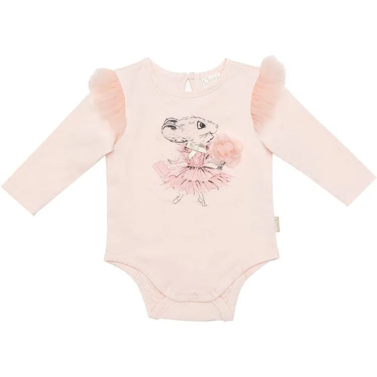 Claris Long Sleeve Bodysuit- size 0-3 Months