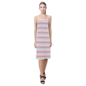 color geo print 7BA Alcestis Slip Dress (Model D05)