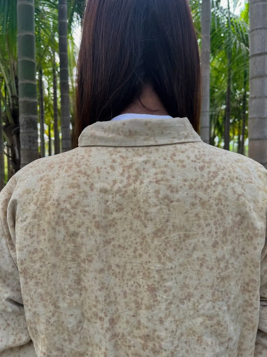 Corduroy Shacket | Natural Dyed | Eco Printed