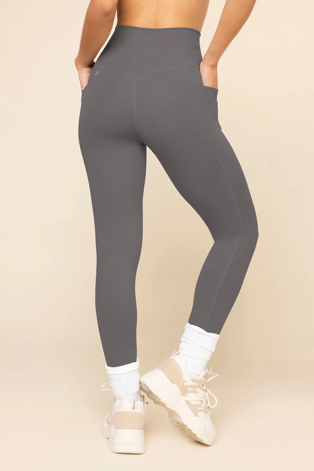 Crisscross Hourglass® Leggings with Pockets - Slate