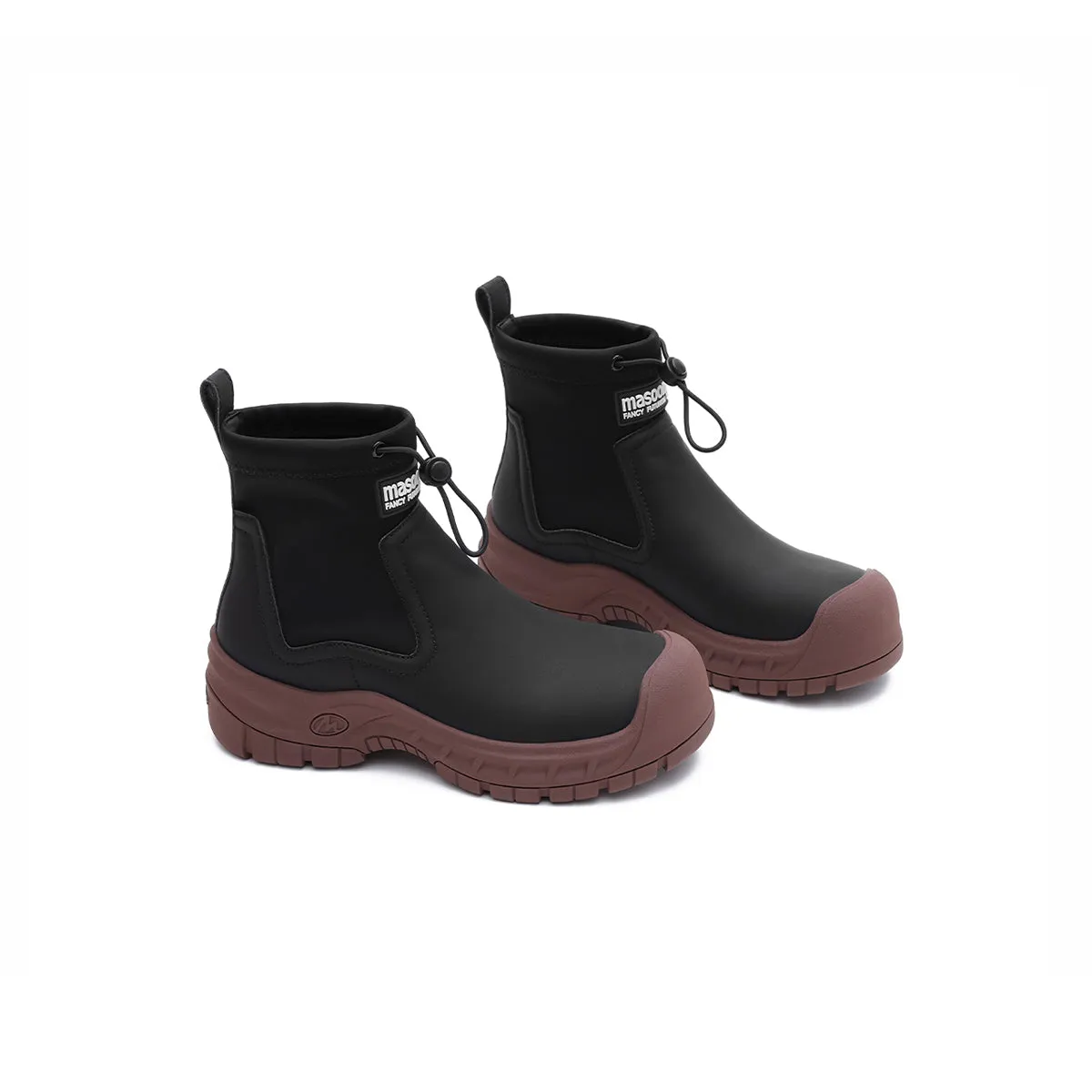 Cute Chunky Platform Chelsea Ankle Boots in British Style