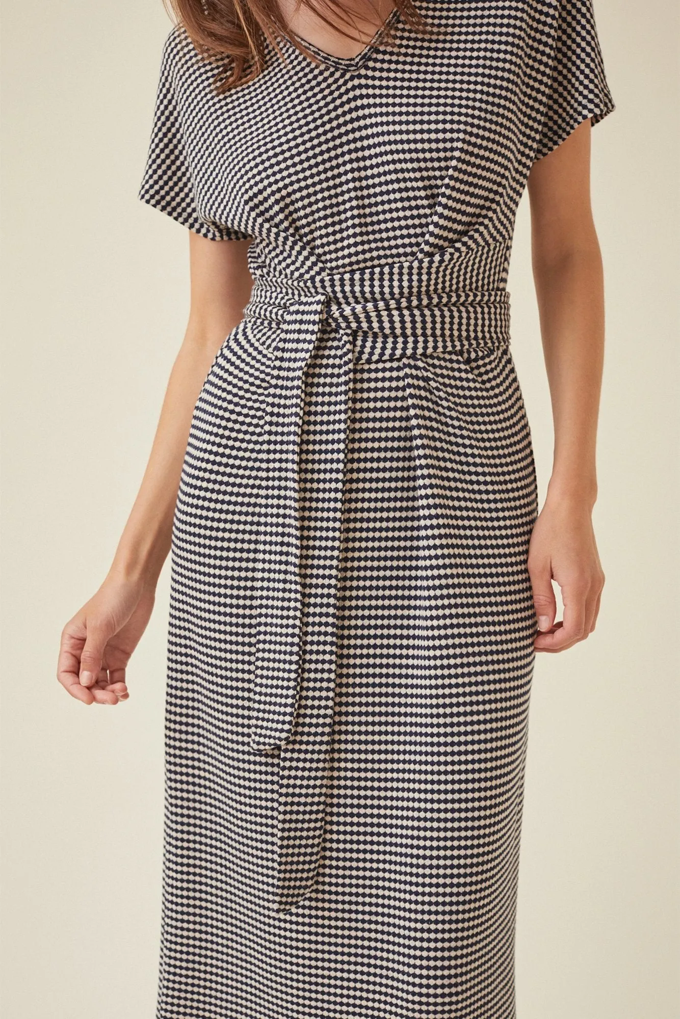 Darcy Scallop Knit Midi Dress