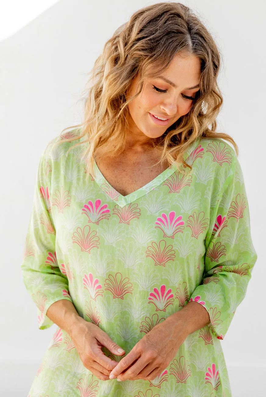 Deco Shell Cotton Beach Tunic