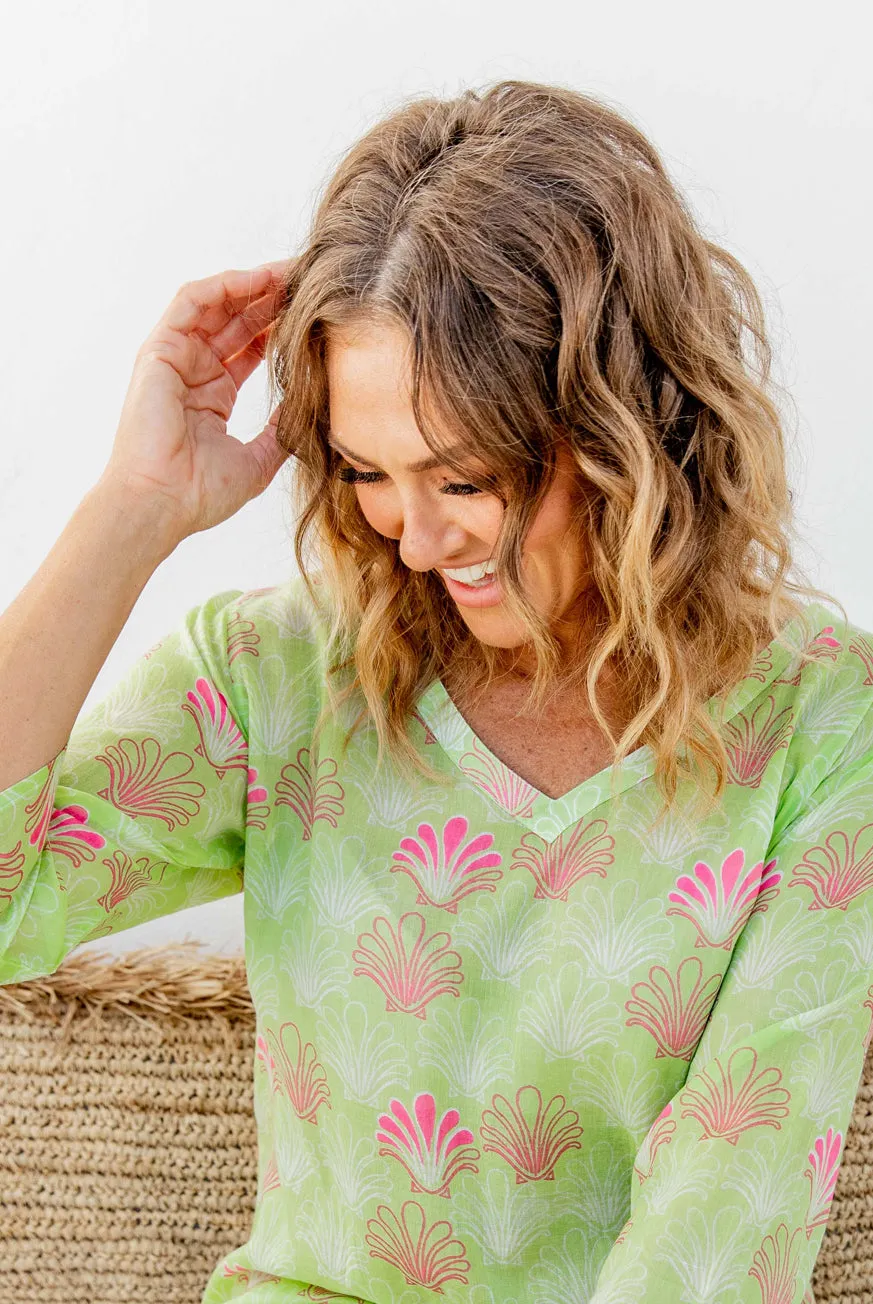 Deco Shell Cotton Beach Tunic