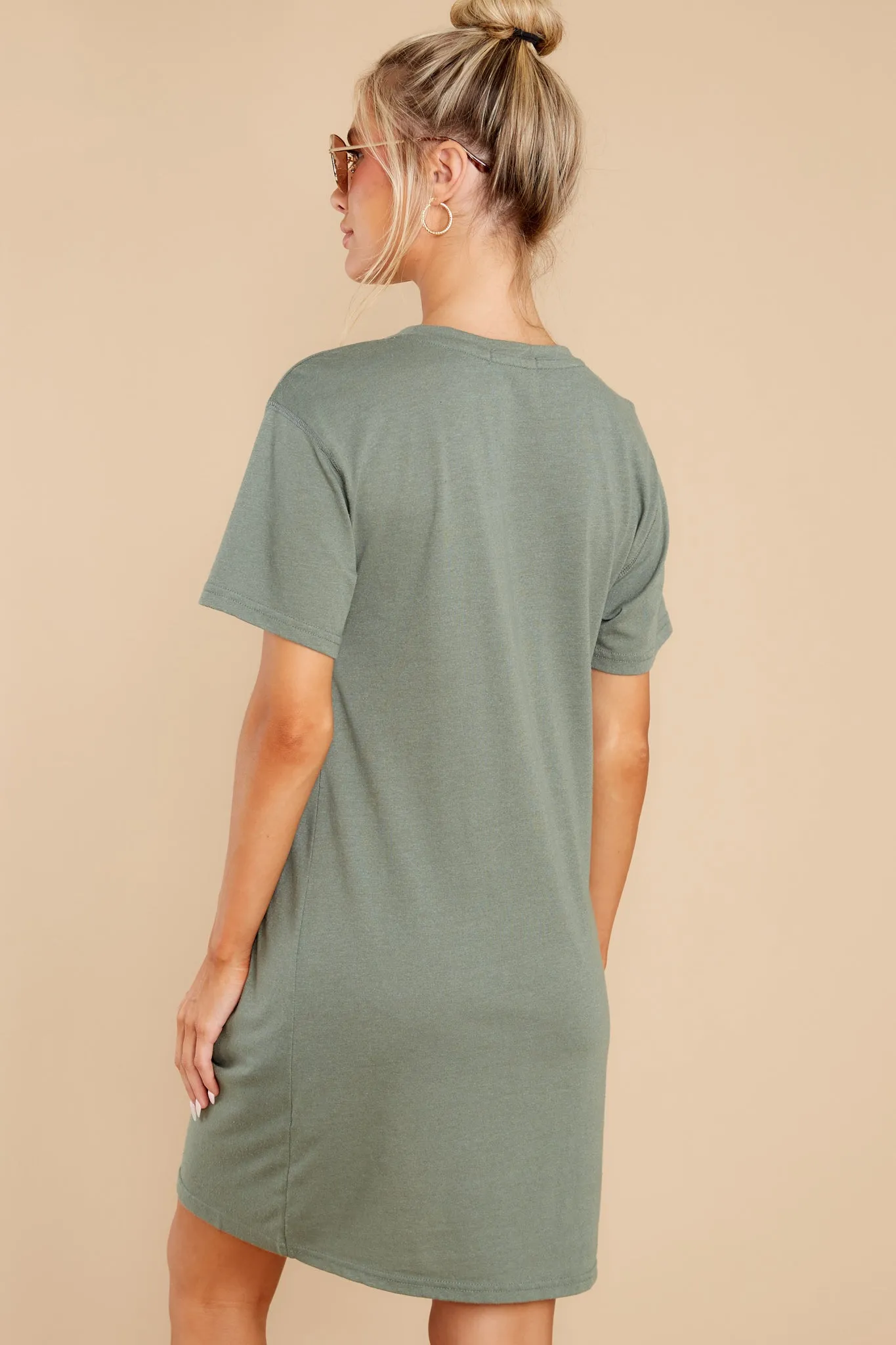 Denny Forest Twist Cotton T-Shirt Dress