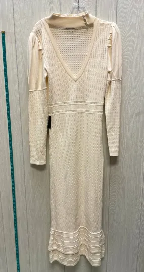 Dress Sweater By Bebe In Cream, Size: L