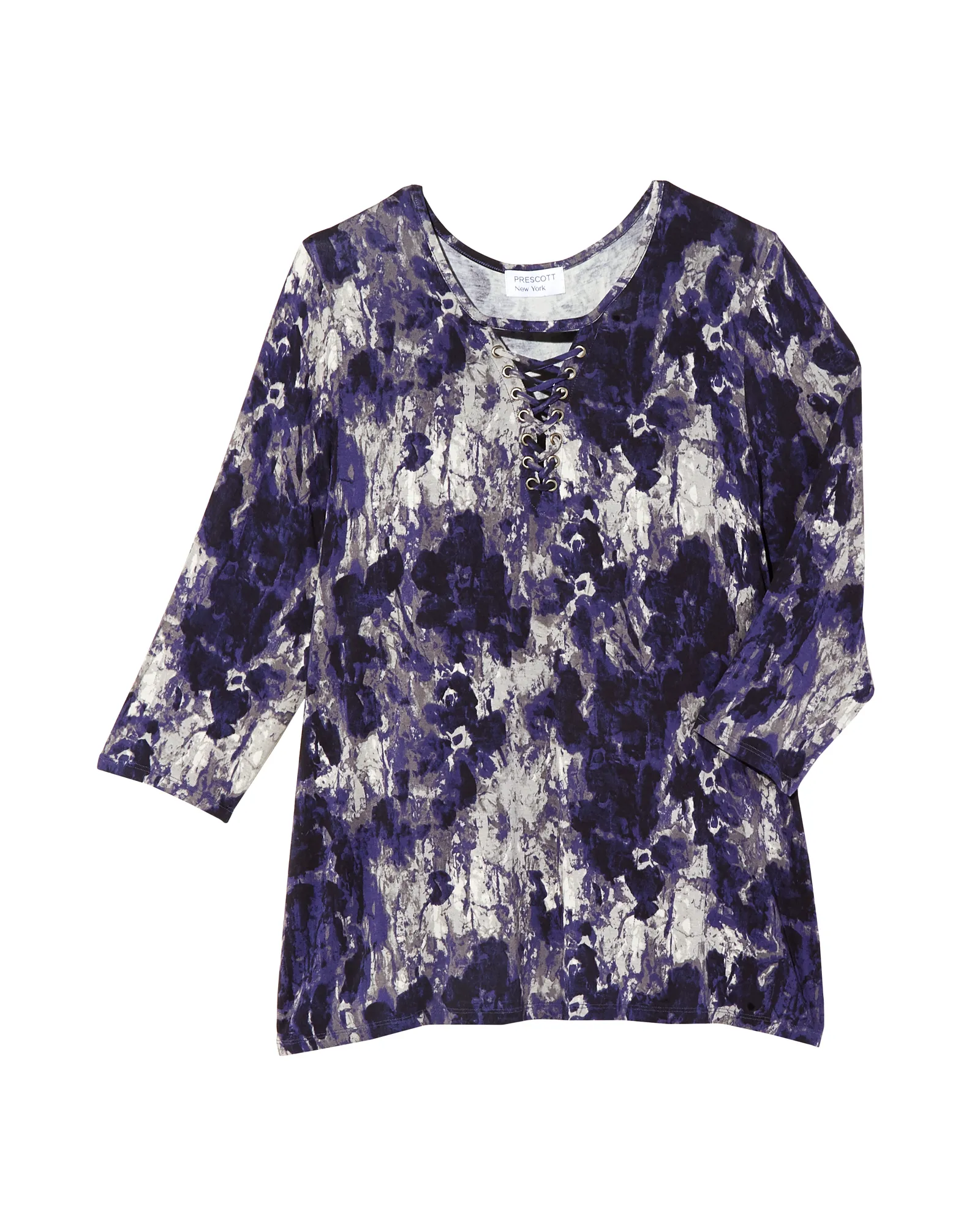 Easton Lace Up Tee | Purple