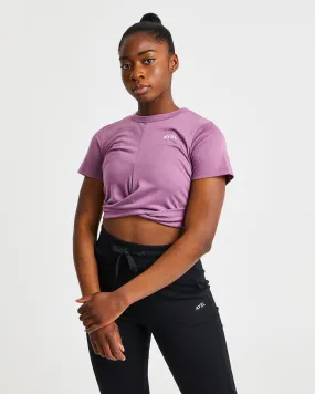 Element Twist Top - Mauve Purple